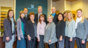 Hertzog Eye Care Staff posing in office